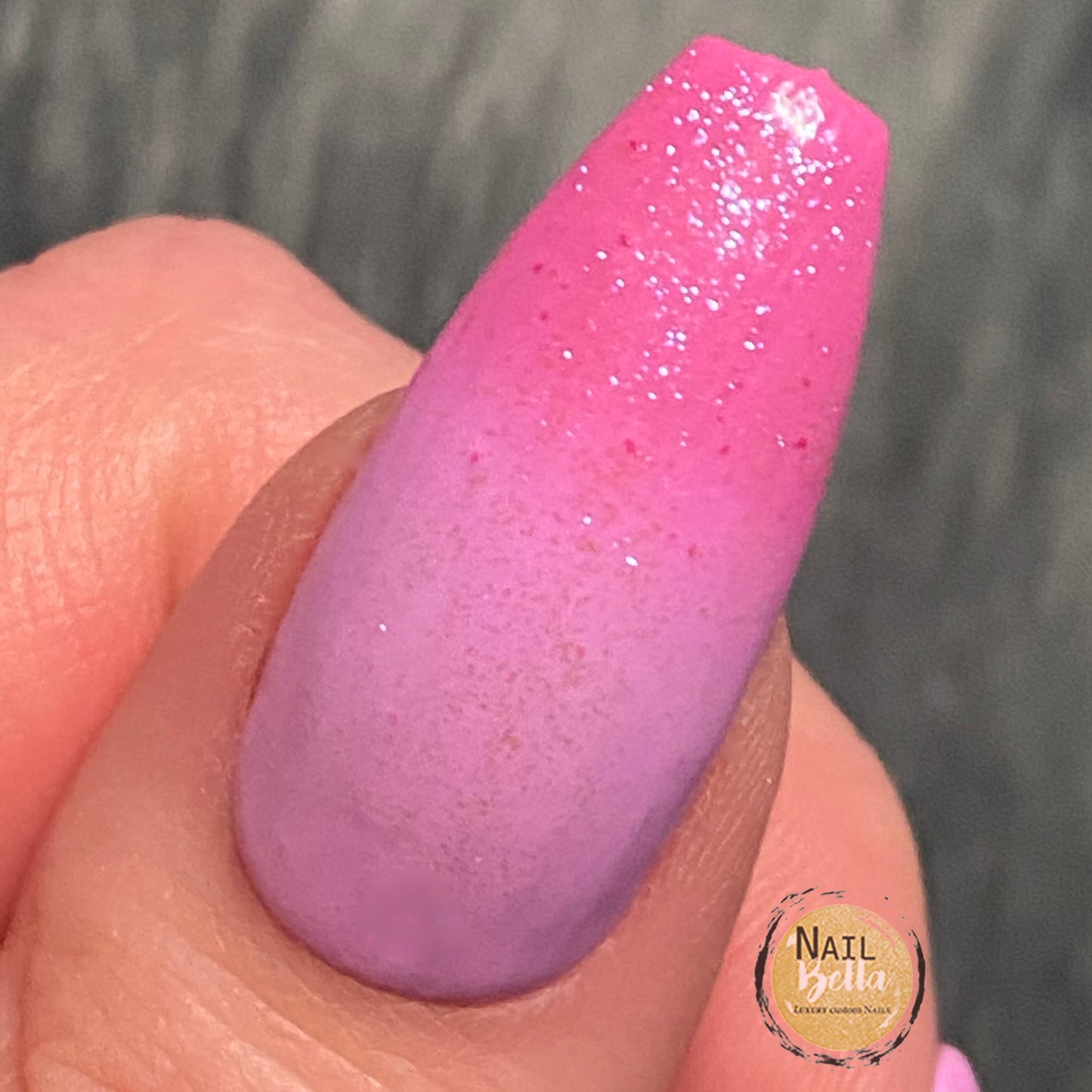 Pink Butterfly Press on nails | Thermal Nail Set | Color Changing Fake Nails | Handmade | Gel Polish