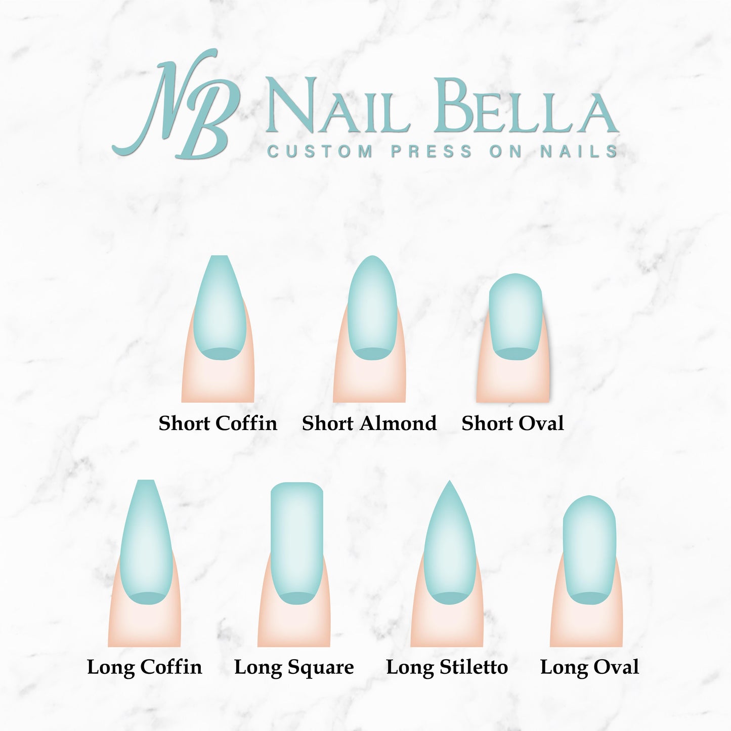 White Press On Nails with Crystals | Press On Nails | Fake Nails | False Nails | Glue On Nails